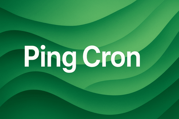 Ping Cron banner
